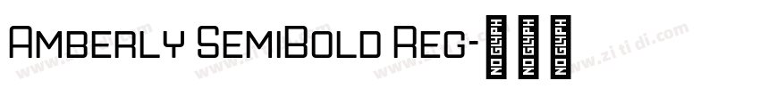 Amberly SemiBold Reg字体转换